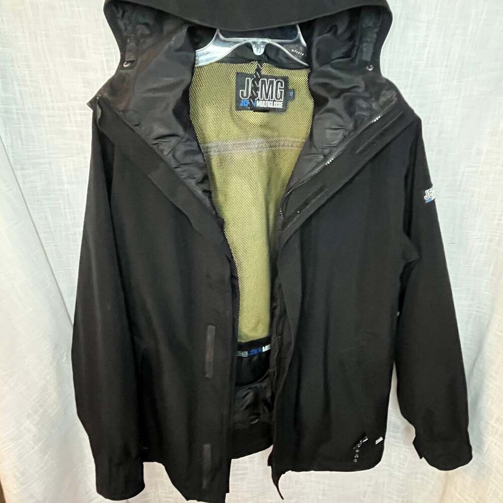 Vintage J.Crew Multiglisse Winter System Jacket JCMG Coat Black MENS XS ski snow